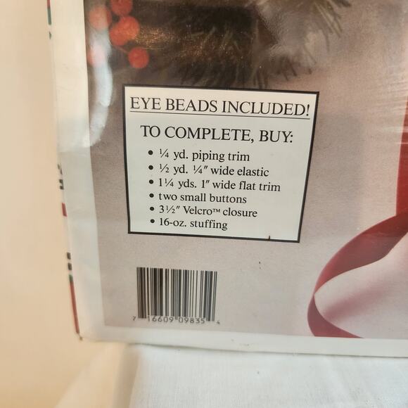 Daisy Kingdom Nina’s Christmas Bunny Fabric Panel Kit 1991 Style 9835 - Picture 4 of 7